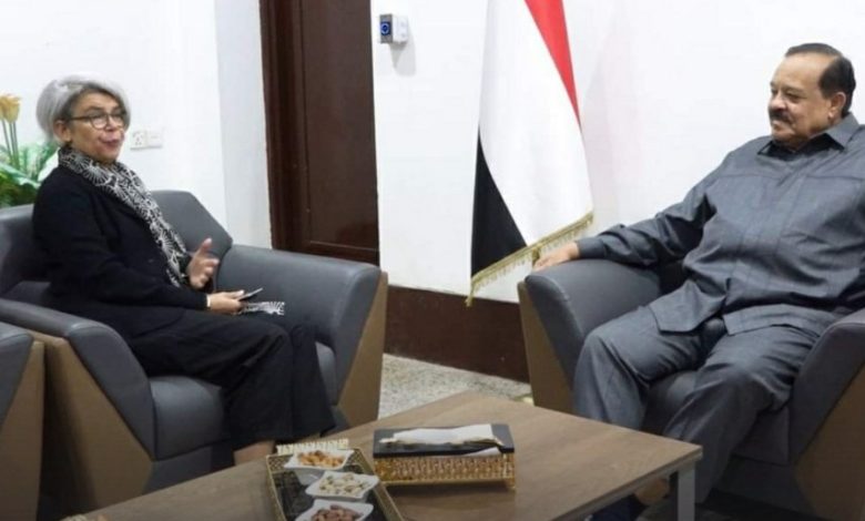 علي يوسف ومندوبة الاتحاد الوروبي امدر تايمز