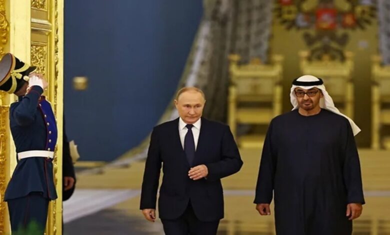 محمد بن زايد وبوتن امدر تايمز