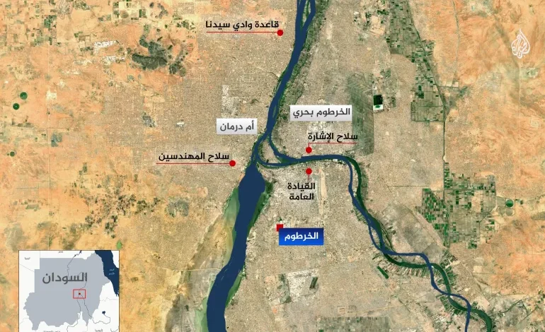 خارطة السيطرة الميدانية لحرب السودان امدر تايمز