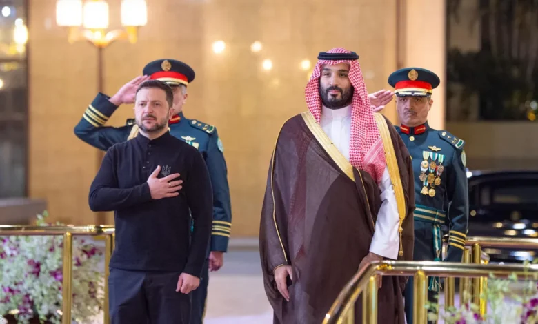 محمد بن سلمان وزيلينسكي امدر تايمز