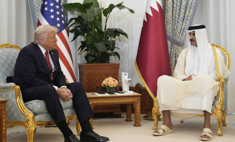 امير قطر وترامب امدر تايمز