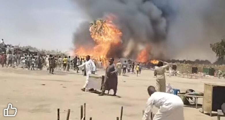 حريق سوق البصل امدر تايمز