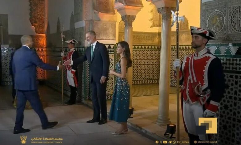 البرهان وملك إسبانيا امدر تايمز
