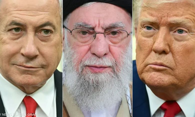 ترمب نتنياهو خامني امدر تايمز