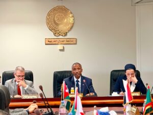 ترأس السودان، بصفته رئيس مجلس السفراء العرب بجنيف، اجتماع المجموعة العربية مع الدكتورة ياسمين فؤاد، وذلك برئاسة المندوب الدائم للسودان السفير حسن