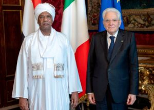 قدم السفير الدكتور عماد الدين ميرغني، أوراق اعتماده سفيراً فوق العادة ومفوضاً لجمهورية السودان لدى الجمهورية الإيطالية، إلى الرئيس الإيطالي Sergio Mattarella، خلال مراسم رسمية