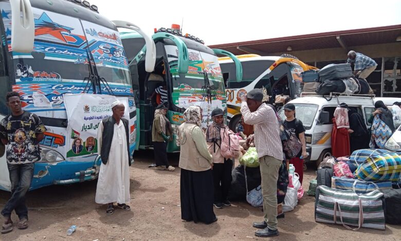 شهدت ولاية الخرطوم وصول دفعة جديدة من السودانيين العائدين من جمهورية مصر العربية ضمن مشروع العودة الطوعي