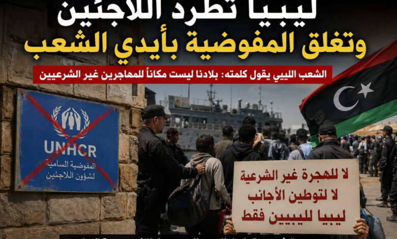 الإعلامى الدكتور مجدي كامل الهواري يكتب : ليبيا تطرد اللاجئين و تغلق المفوضية بأيدي الشعب .