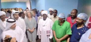 تفقد والي الخرطوم مخيم جراحة الكلى والمسالك البولية بمستشفى أم درمان بدعم من الهلال الأحمر القطري، والذي نفذ 250 عملية جراحية بمشاركة كوادر طبية سودانية.