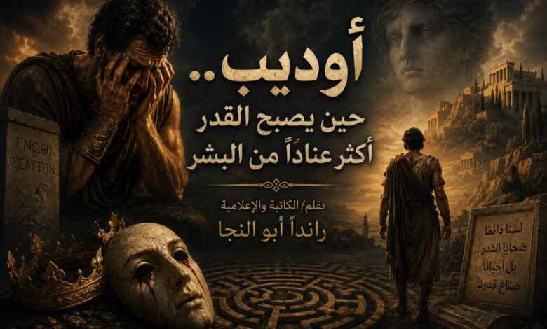 أوديب حين يصبح القدر أكثر عنادآ من البشر