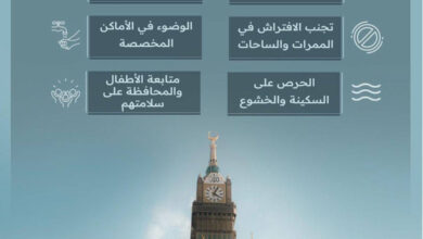 هيئة العناية بالحرمين تواصل تعزيز الرسائل التوعوية لرفع مستوى راحة وسلامة قاصدي المسجد الحرام
