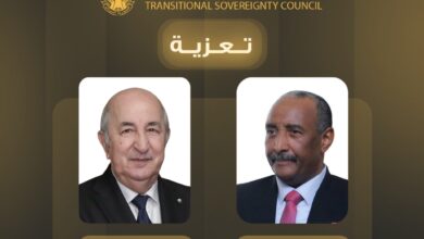 بعث رئيس مجلس السيادة عبد الفتاح البرهان برقية تعزية للرئيس الجزائري عبد المجيد تبون في ضحايا الحرائق التي شهدتها مناطق عدة بالجزائر.