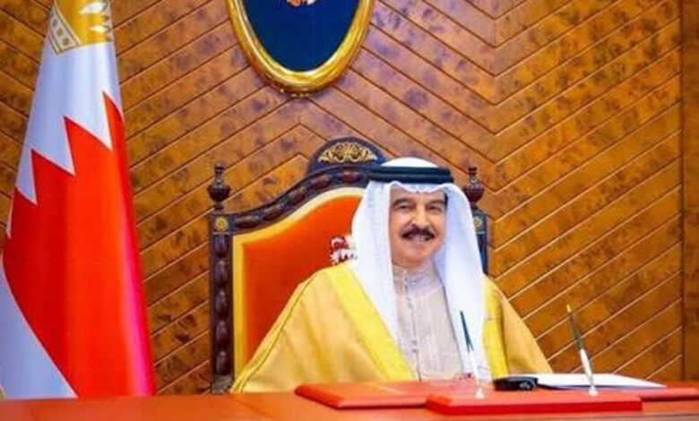 ملك البحرين: مصر تضطلع بدور محورى على المستويين الإقليمى والدولى.