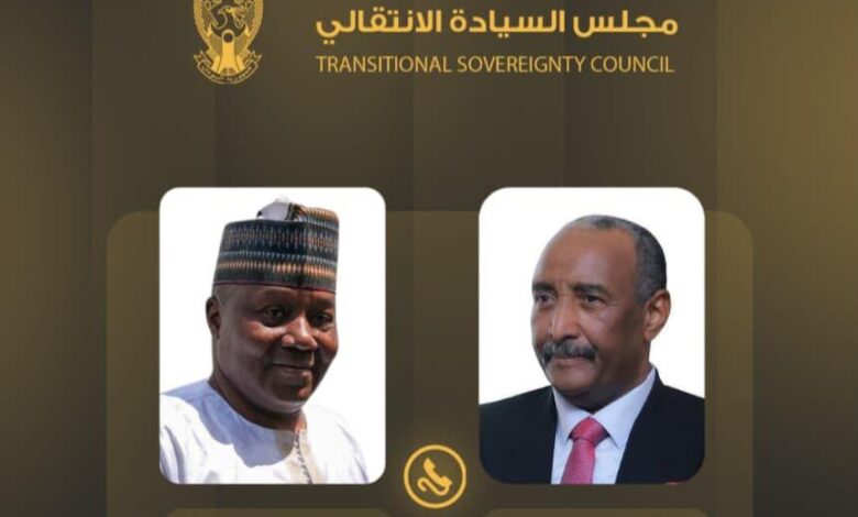 بحث رئيس مجلس السيادة عبد الفتاح البرهان ورئيس النيجر عبد الرحمن تياني خلال اتصال هاتفي العلاقات الثنائية وتعزيز التعاون الأمني والسياسي ودعم الاستقرار الإقليمي.