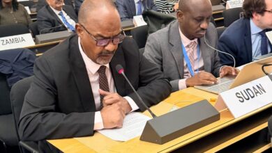 معتمد اللاجئين السوداني نزار التيجاني يدعو من جنيف إلى وقف مسببات النزوح القسري والتدخلات الخارجية، وزيادة الدعم الدولي لإعادة تأهيل الخدمات الأساسية ودعم العائدين والمجتمعات المستضيفة.