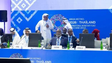 وزير المالية السوداني جبريل إبراهيم يحذر في اجتماع وزراء المالية العرب والبنك الدولي من تأثير تطورات الخليج على سلاسل الإمداد وتكاليف الإنتاج والأمن الغذائي في السودان.