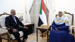 نوارة أبو محمد تؤكد اهتمام الدولة بتطوير وإعادة إعمار مشروع سندس الزراعي بالخرطوم، الذي يمتد على مساحة 110 آلاف فدان ويسهم في دعم الأمن الغذائي وتوفير فرص العمل.