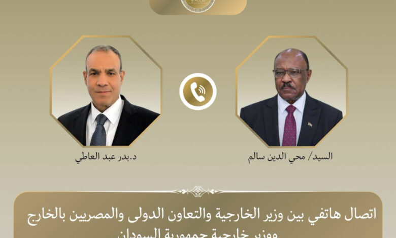 وزيرا خارجية مصر والسودان يؤكدان عمق العلاقات الثنائية بين البلدين والشعبين الشقيقين